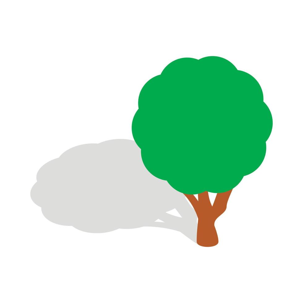 Tree icon, isometric 3d style vector