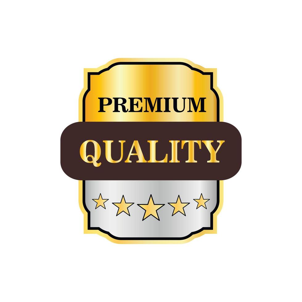 Premium quality label icon, flat style vector