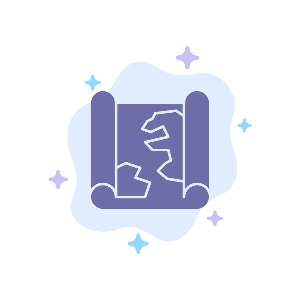 Location Map Pin Point Blue Icon on Abstract Cloud Background vector