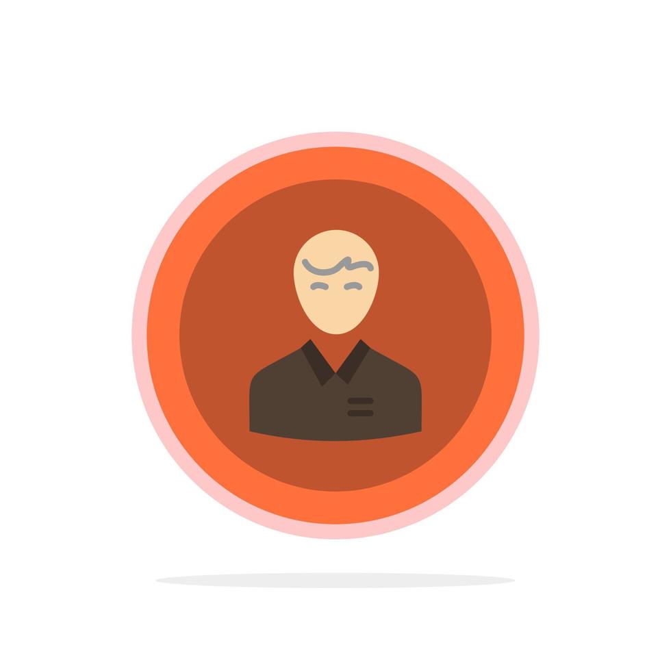 avatar negocio humano hombre persona perfil usuario resumen círculo fondo plano color icono vector