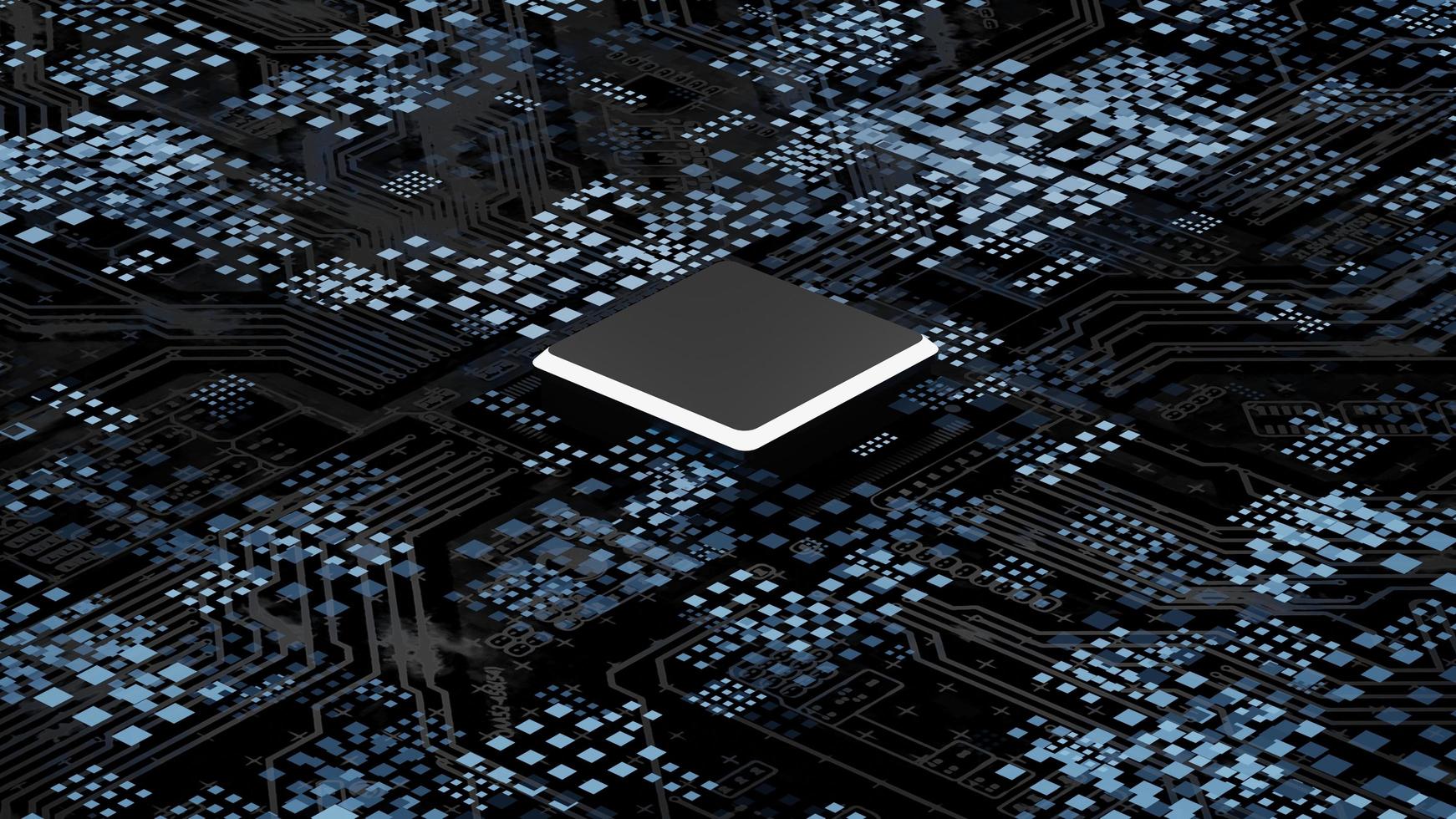 Central Computer Processors CPU concept.Industry-leading Advanced technology.3d rendering photo