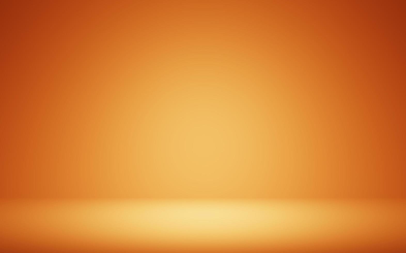 Halloween background.Empty orange room abstract background for the display of your product.3D rendering. photo