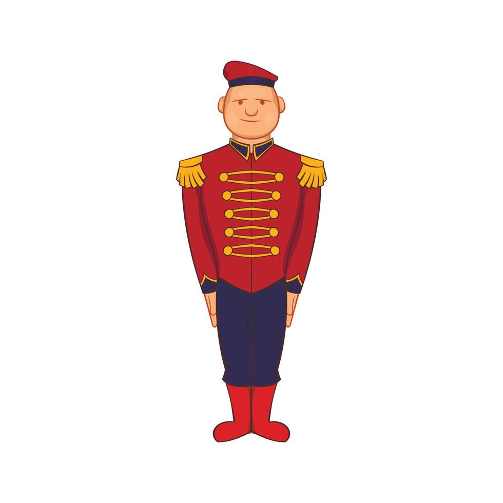 hombre vestido con uniforme del ejército icono del siglo XIX vector