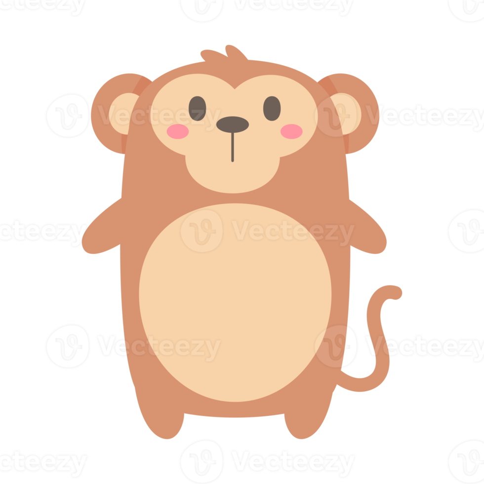 cute wild animal cartoon text frame for decorating schedule notebook png