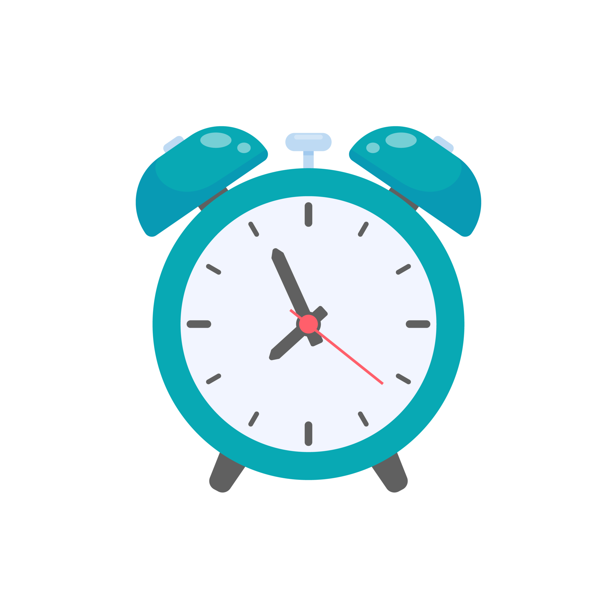 Loud alarm clock alerts wake up time and schedule. 14610845 PNG