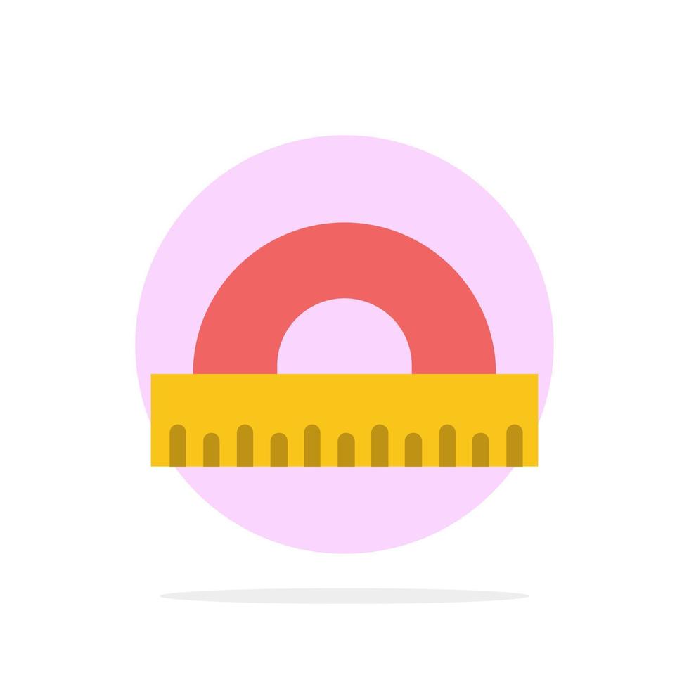 Design Drawing Education Geometry Abstract Circle Background Flat color Icon vector