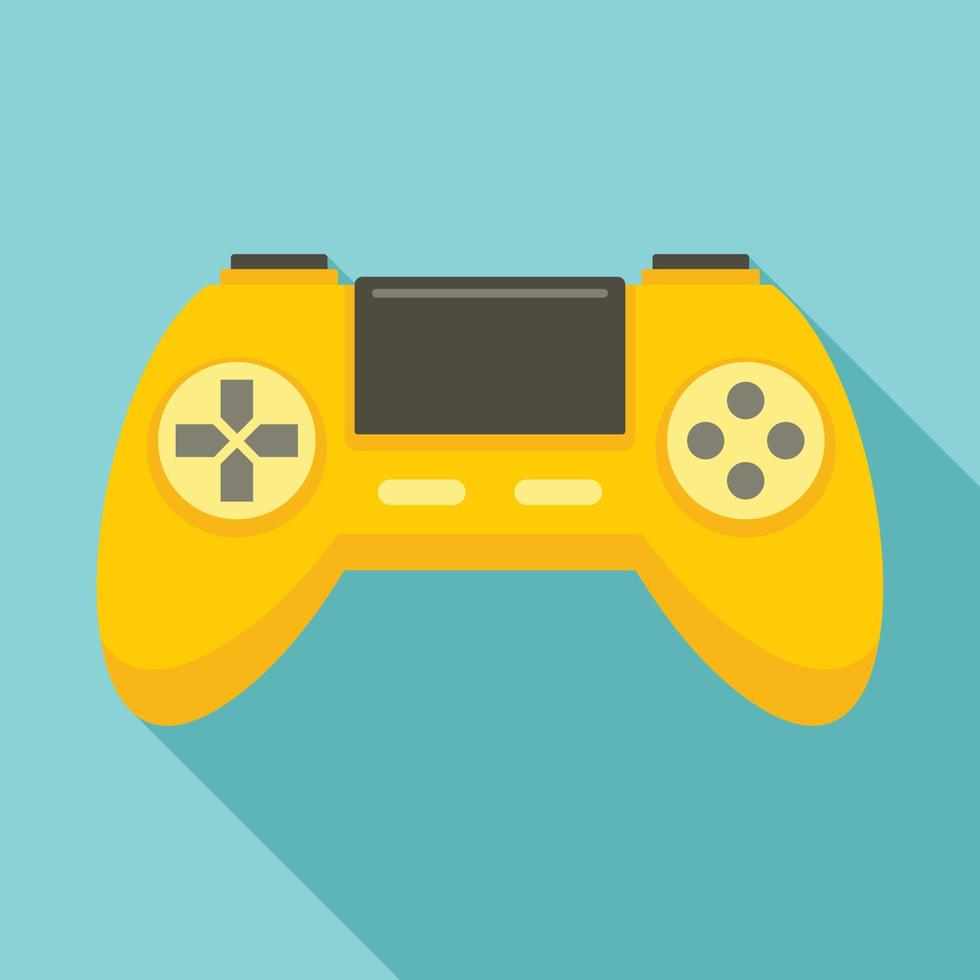 Game controller icon, flat style vector