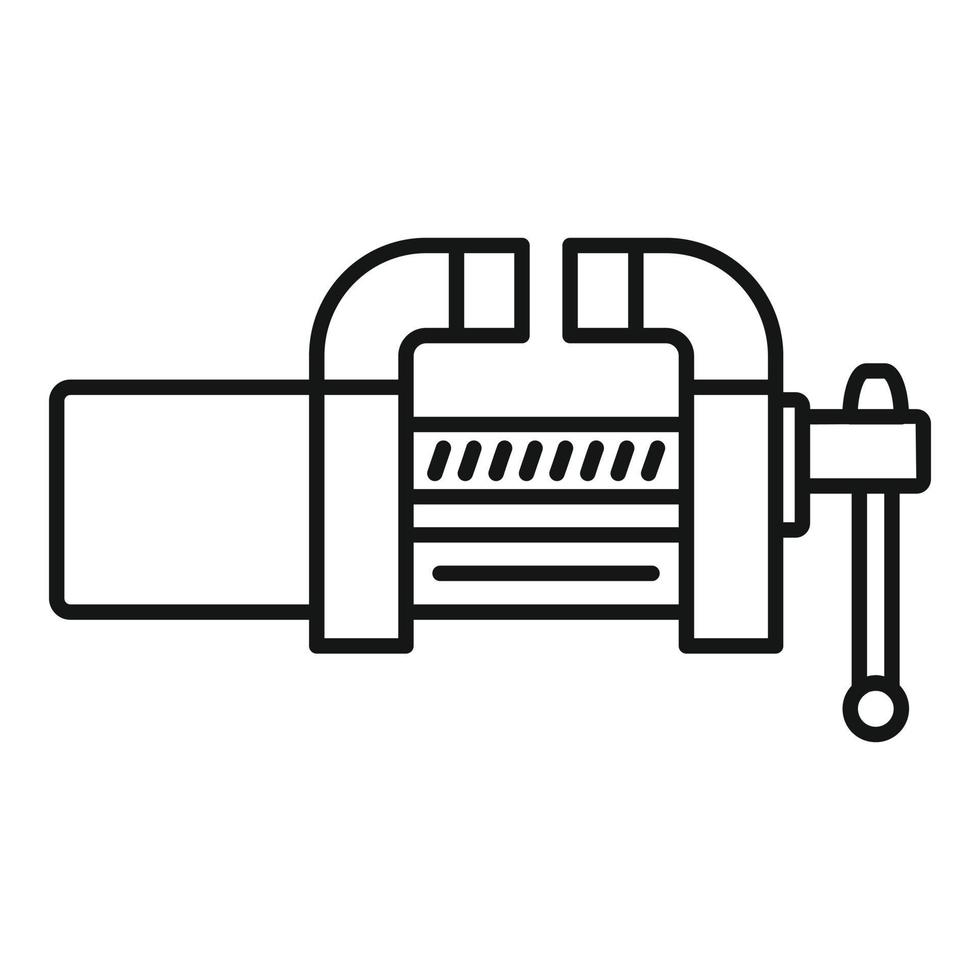 Garage vice icon, outline style vector
