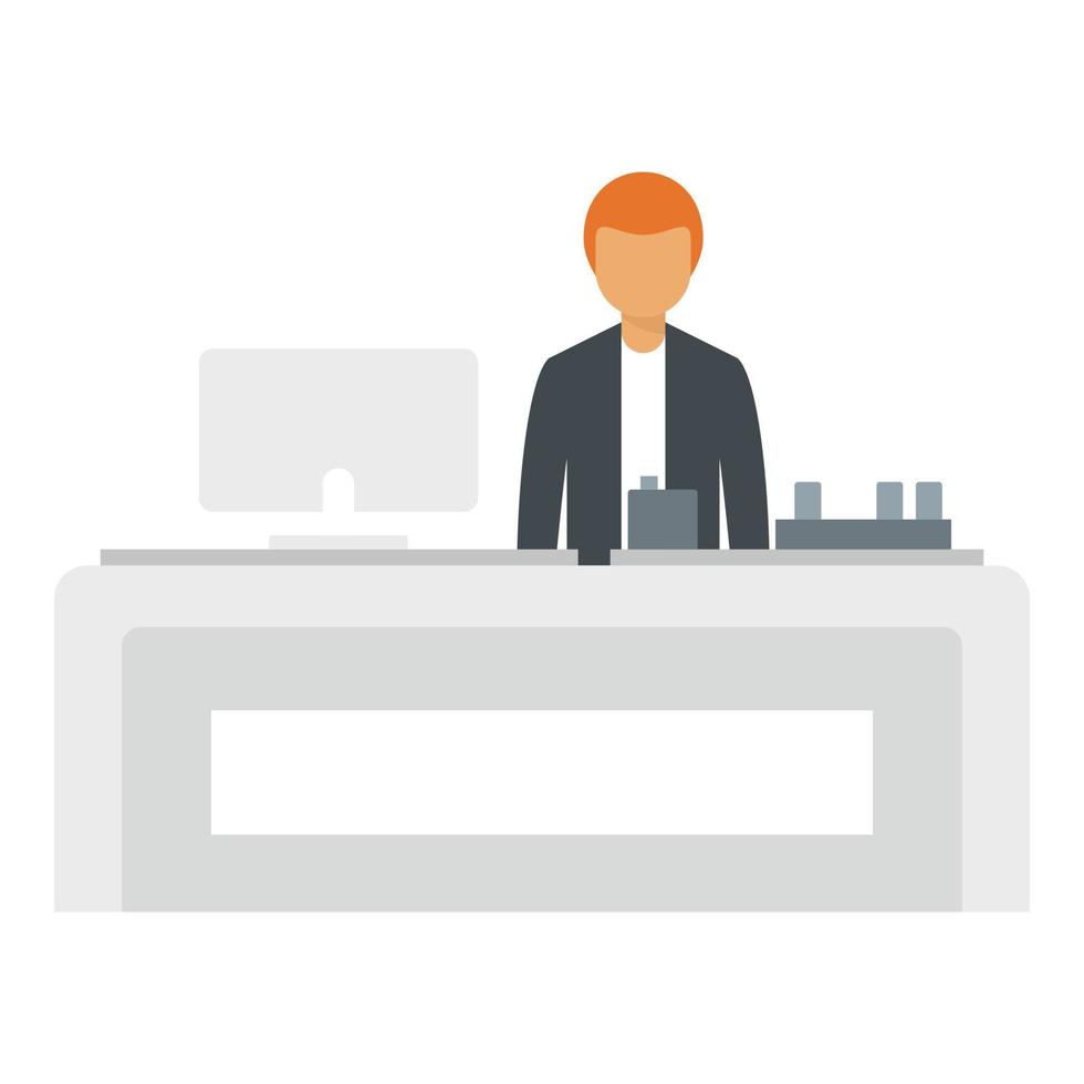 Smartphone seller icon, flat style vector