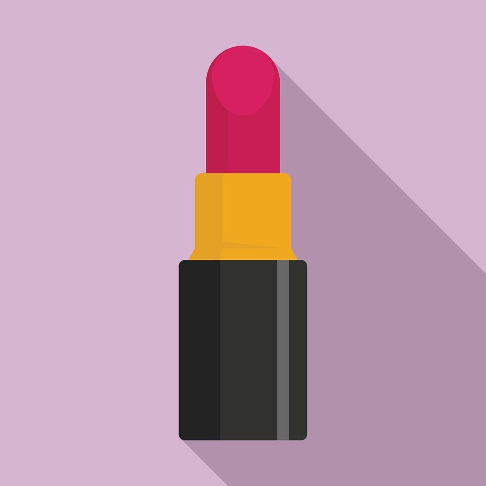 icono de lápiz labial, estilo plano vector