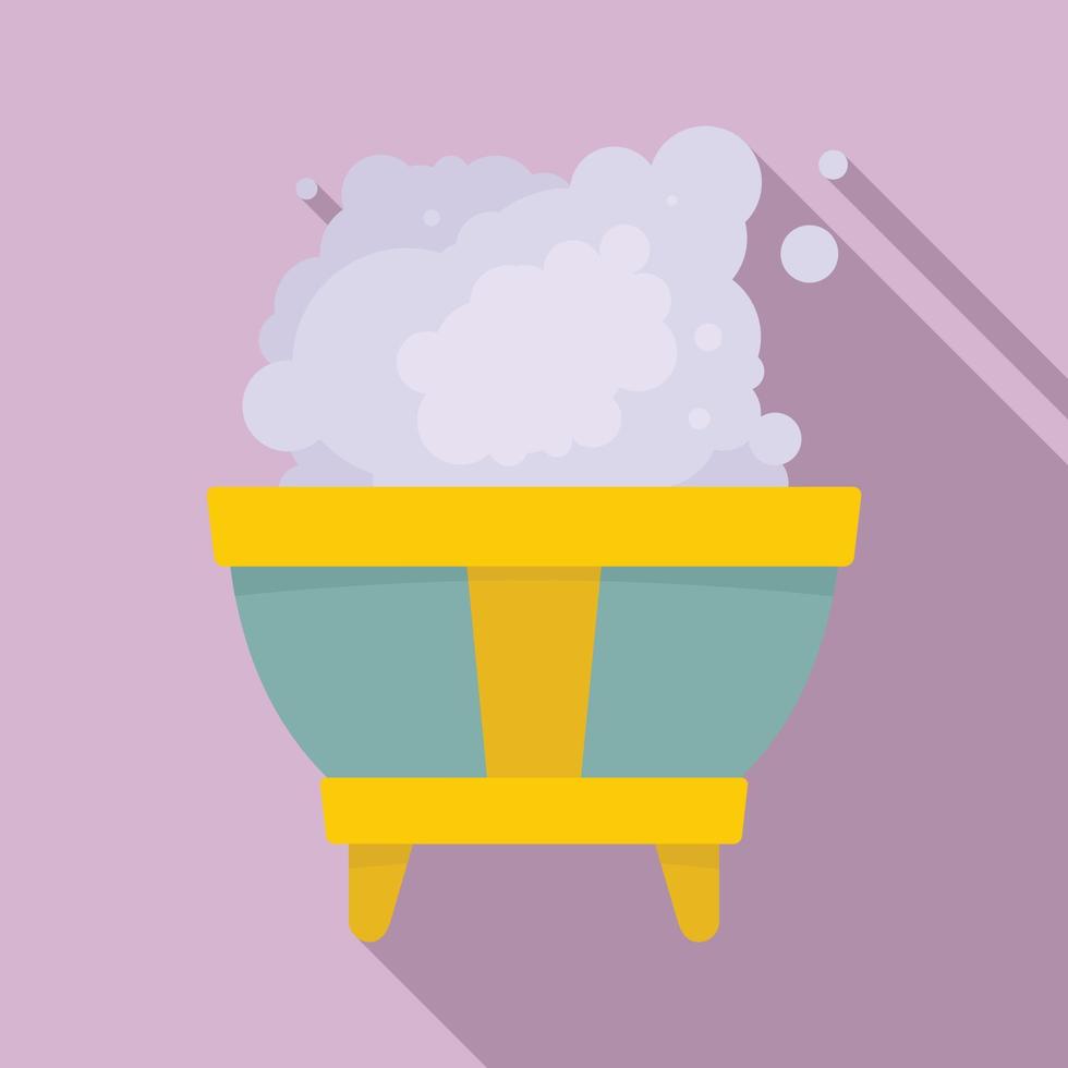 Magic smoke bowl icon, flat style vector