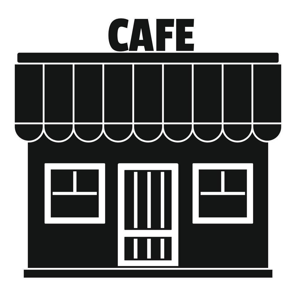 Cafe icon, simple style. vector