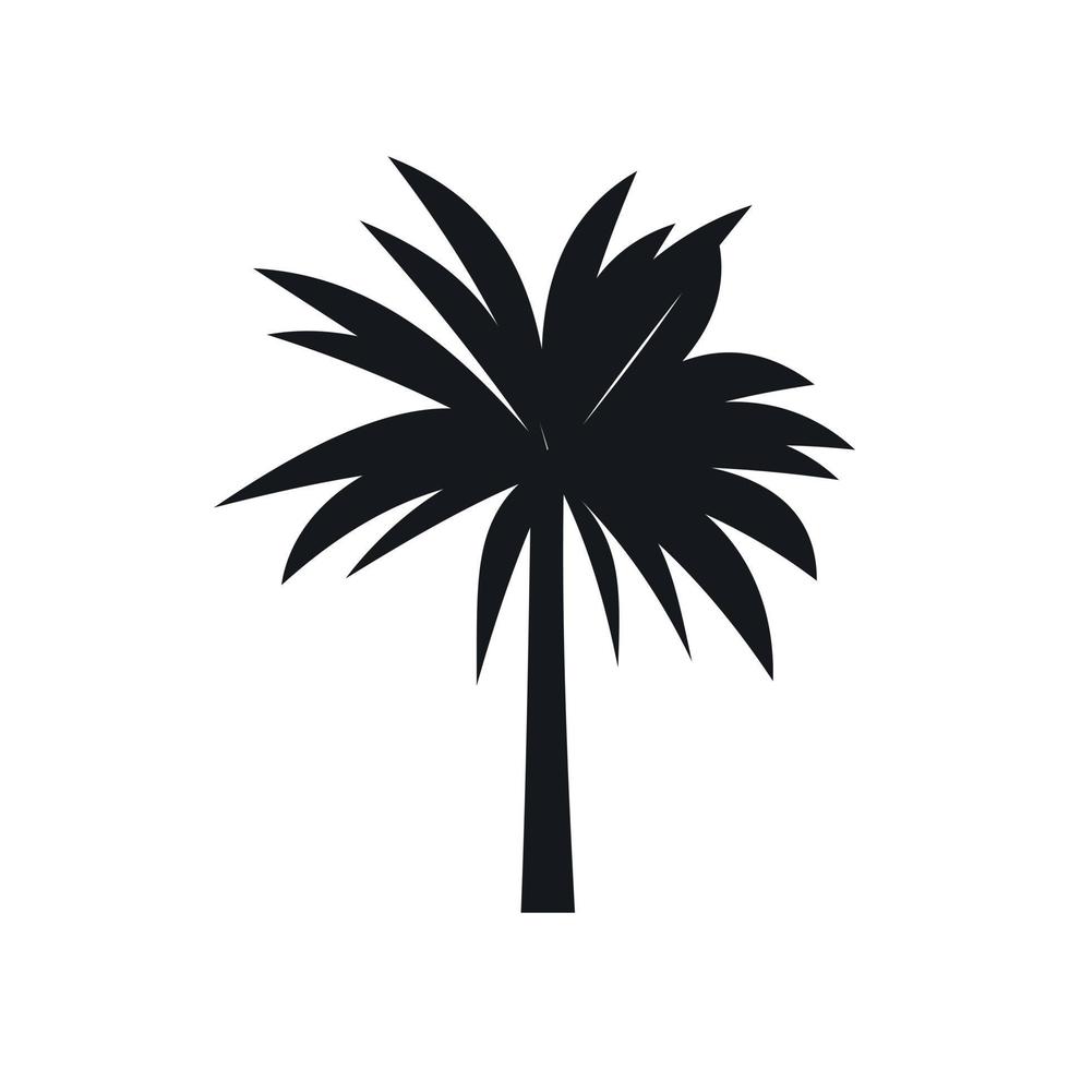 Palm icon, simple style vector