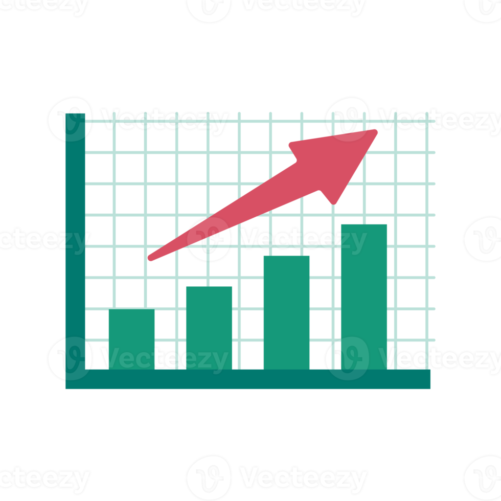 Stock chart. Digital asset investment idea. png