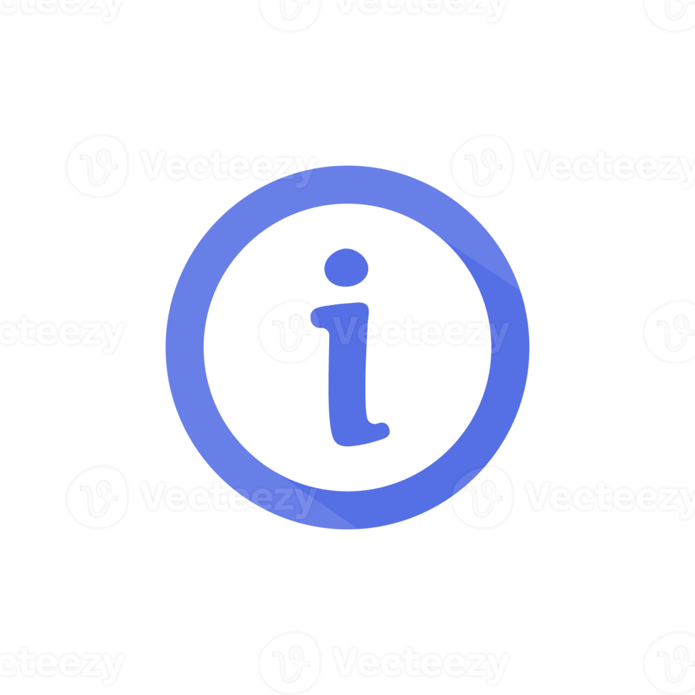 Information icon. data management reading guide Customer information assistance concept png