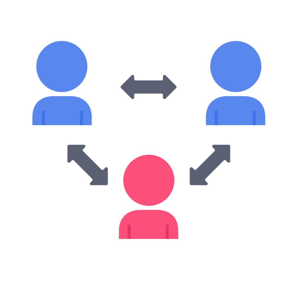 People icon. Social spacing with covid-19 patients to prevent the spread of pathogens. png