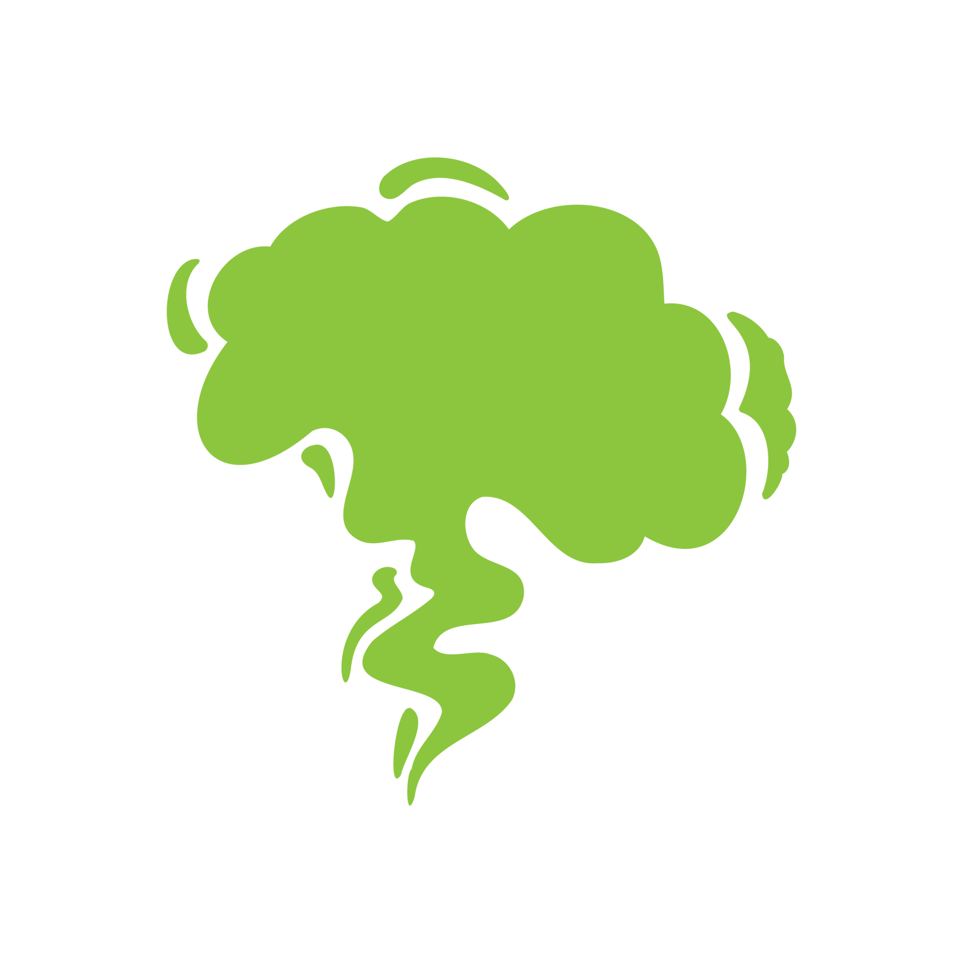 Smoke effect. Bad smell and dust floating in the air. 14612266 PNG