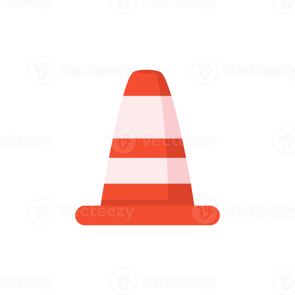 Traffic cones. Barrier cones divide the protective zone. png