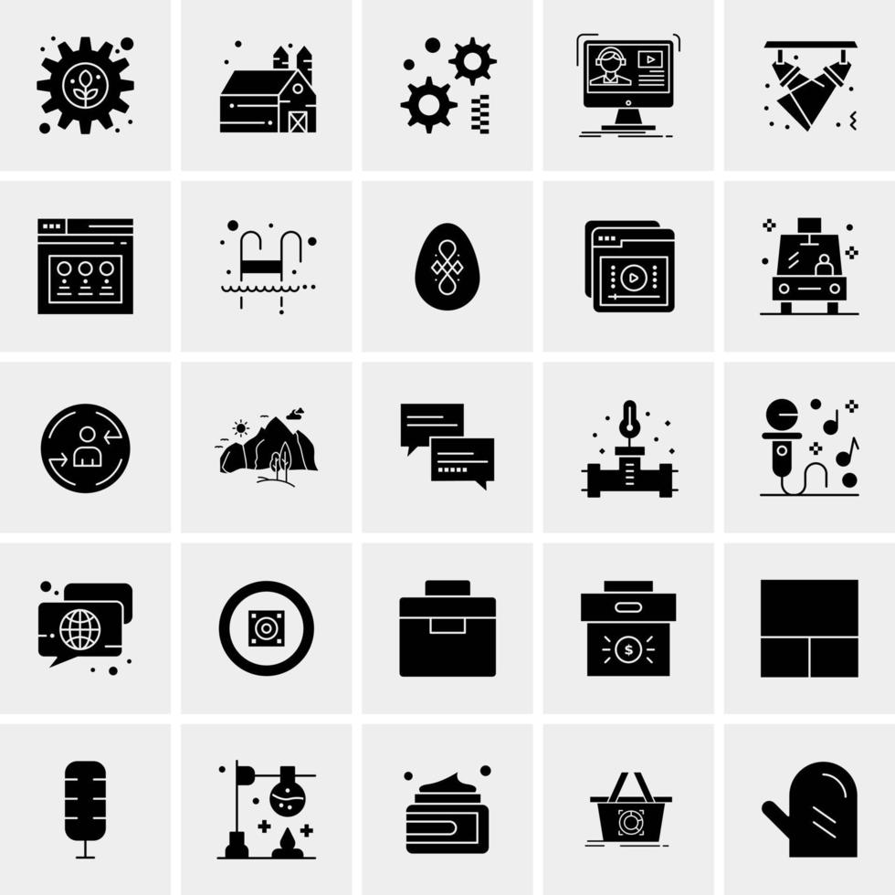 25 Universal Business Icons Vector Creative Icon Illustration to use in web and Mobile Related project