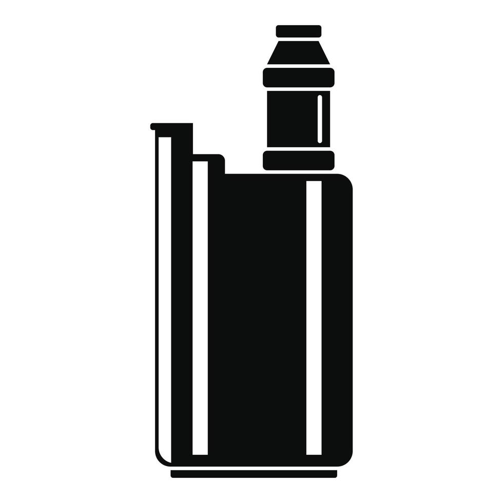 icono de caja de vape, estilo simple vector