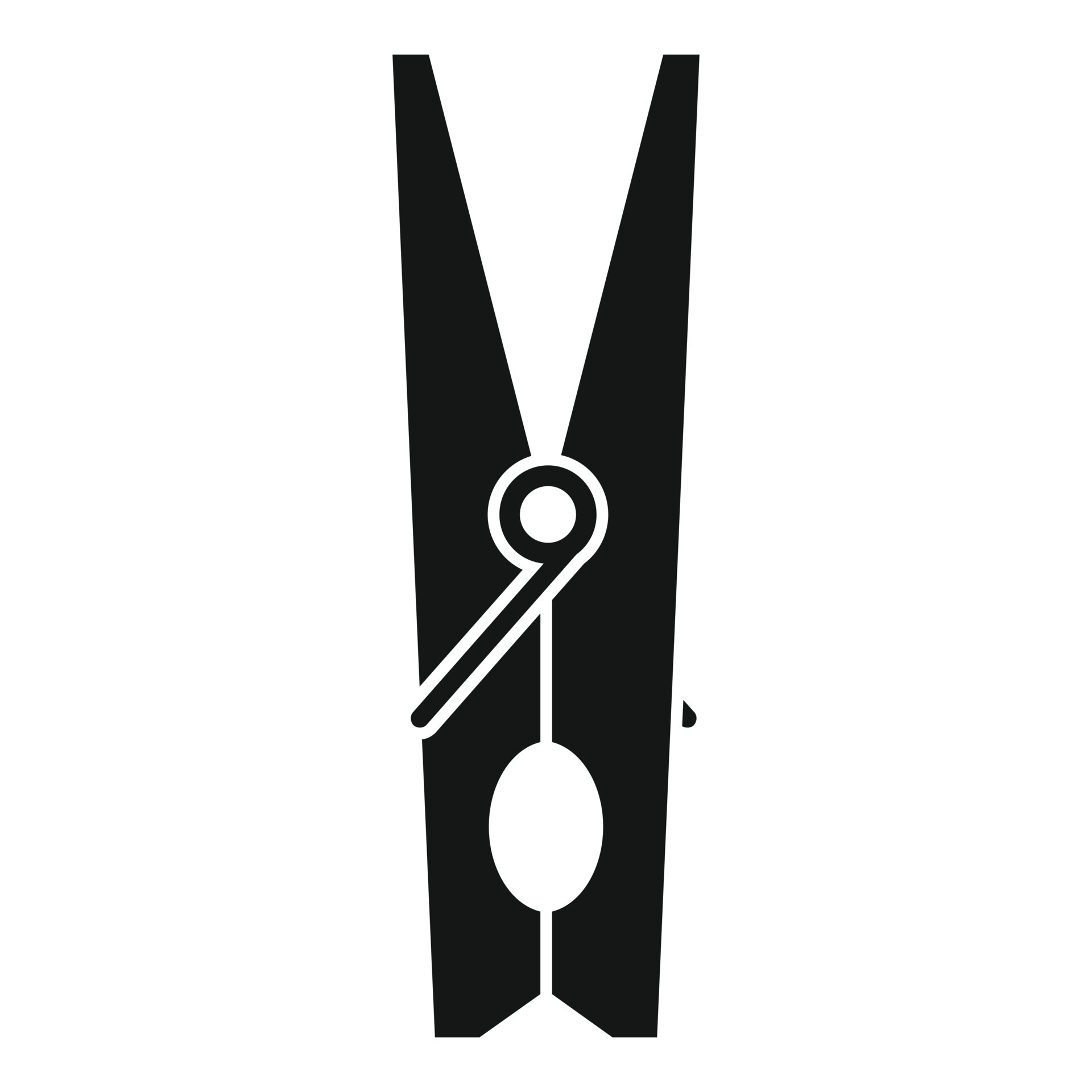 Clothes pin clip icon, simple style 14612782 Vector Art at Vecteezy