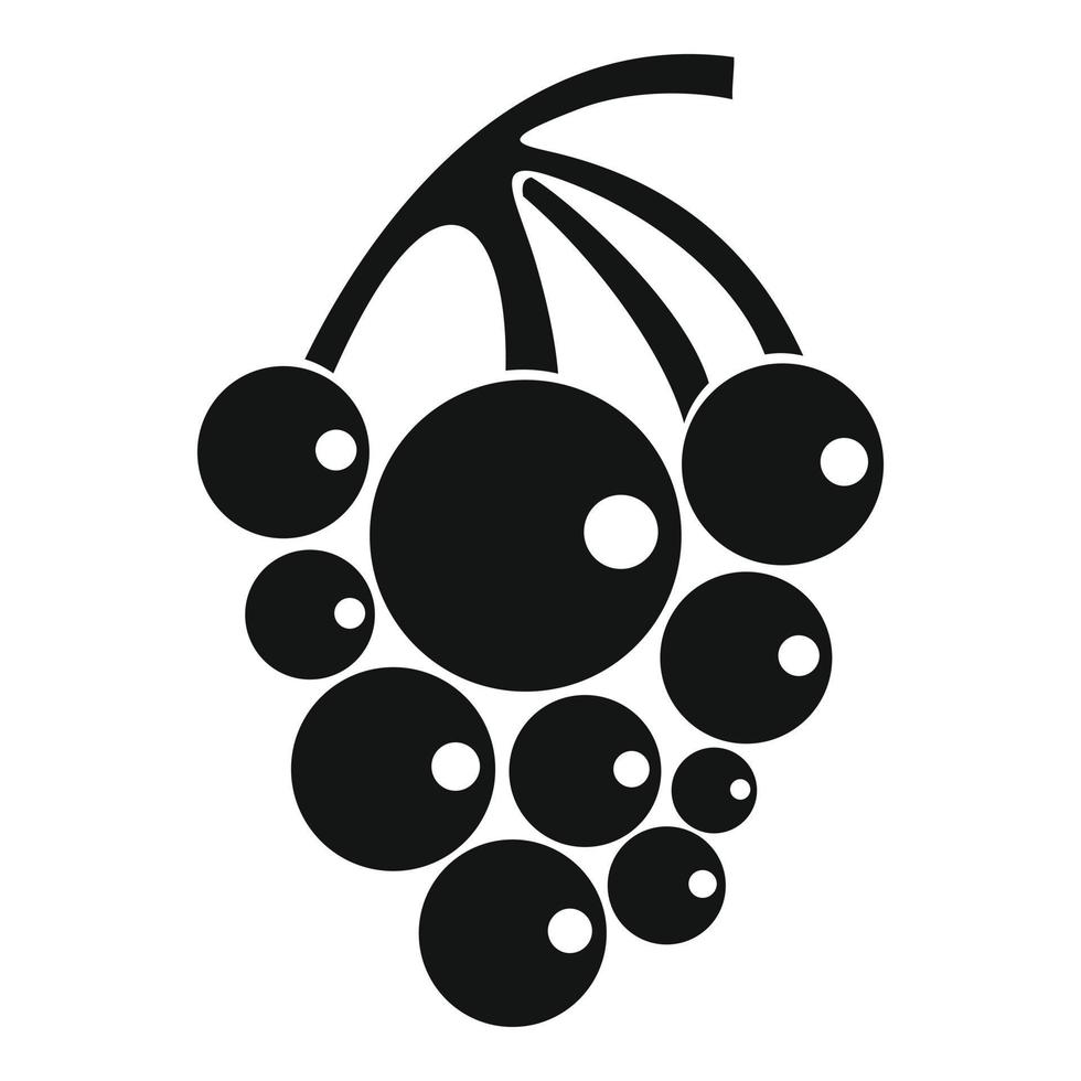 Isabella grapes icon, simple style vector