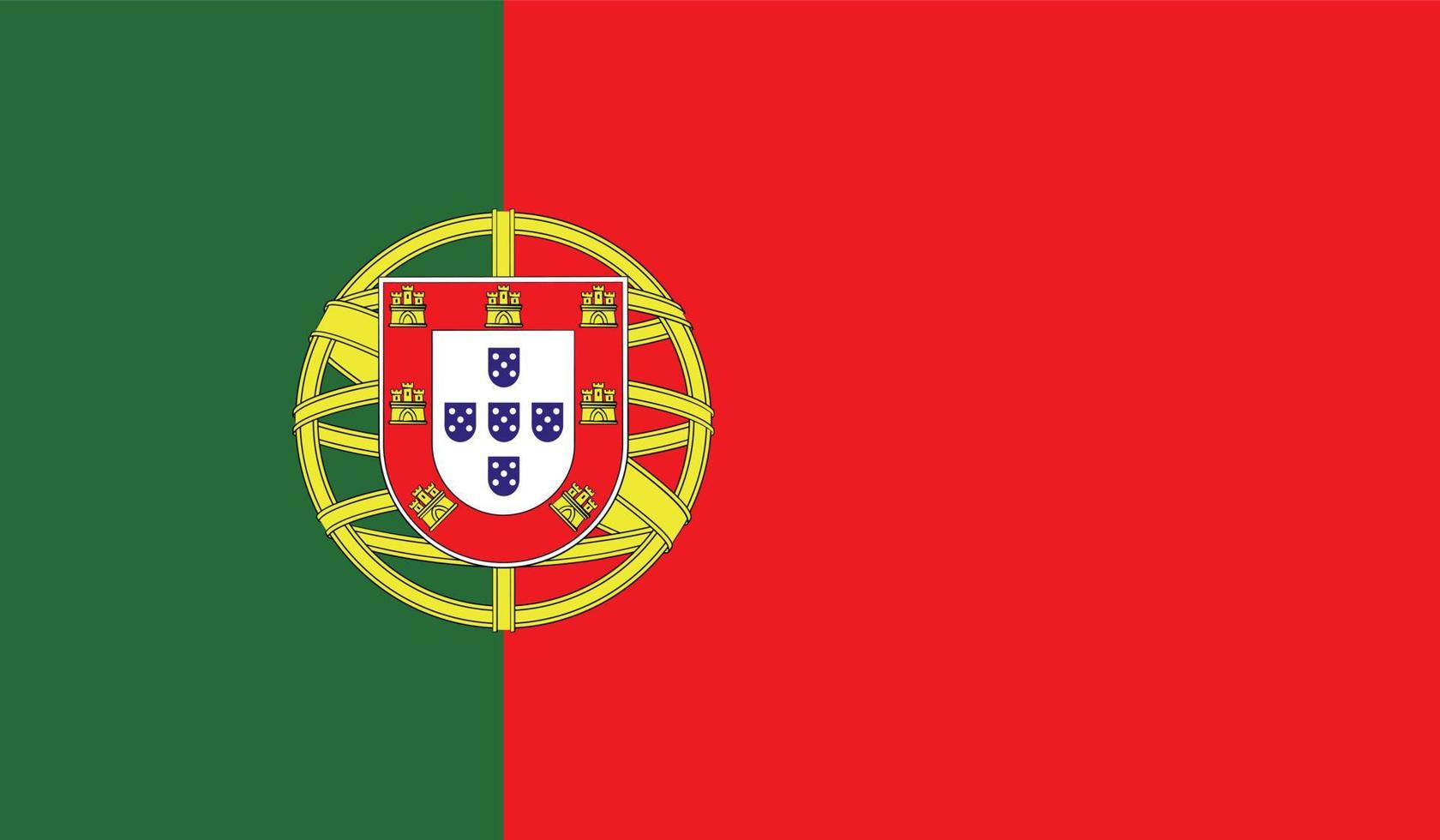 imagen de la bandera de portugal vector