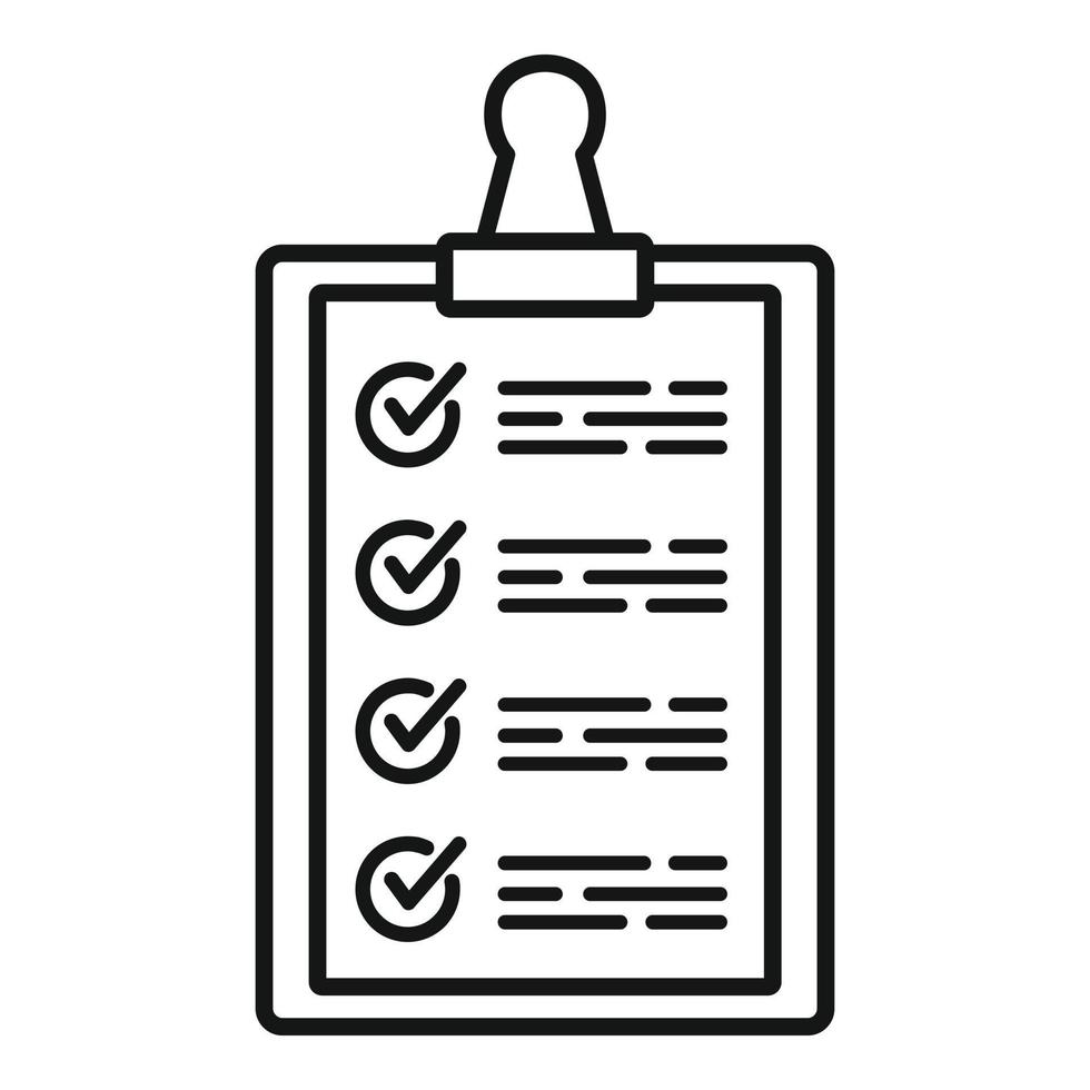 Warehouse checkboard icon, outline style vector