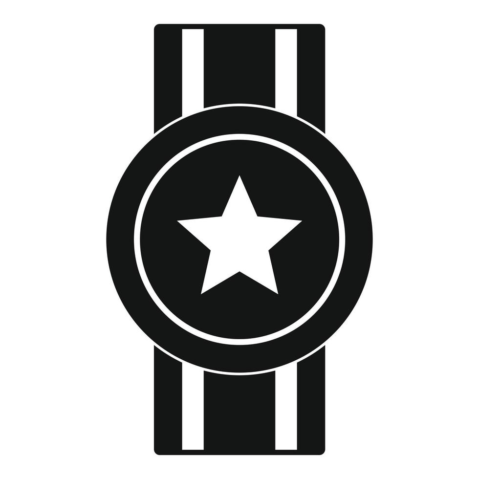 Award ribbon icon vector simple