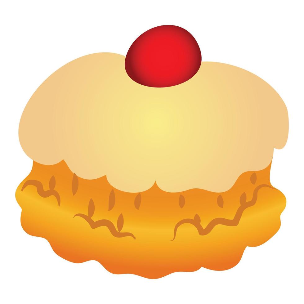 Sweet bakery icon, cartoon style vector