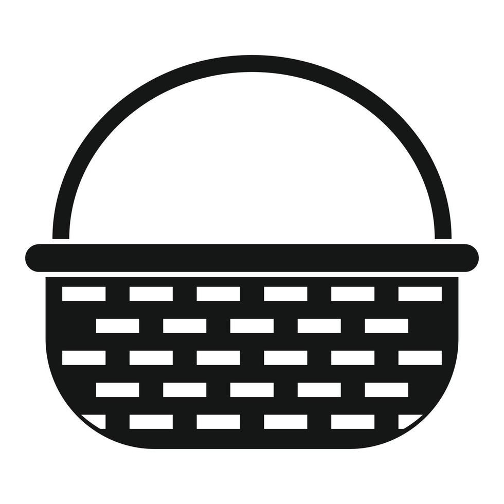 Decoration wicker icon, simple style vector