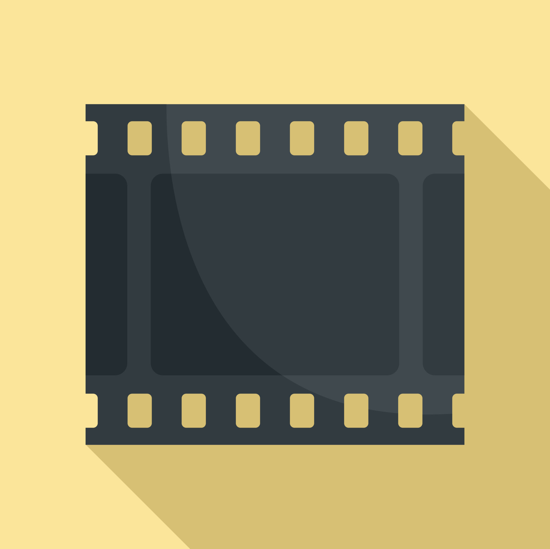 Film picture icon, flat style 14613058 Vector Art at Vecteezy