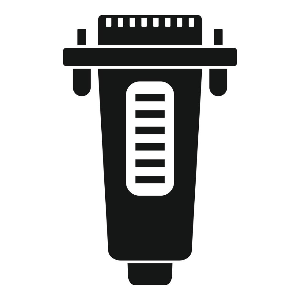 Printer adapter icon, simple style vector
