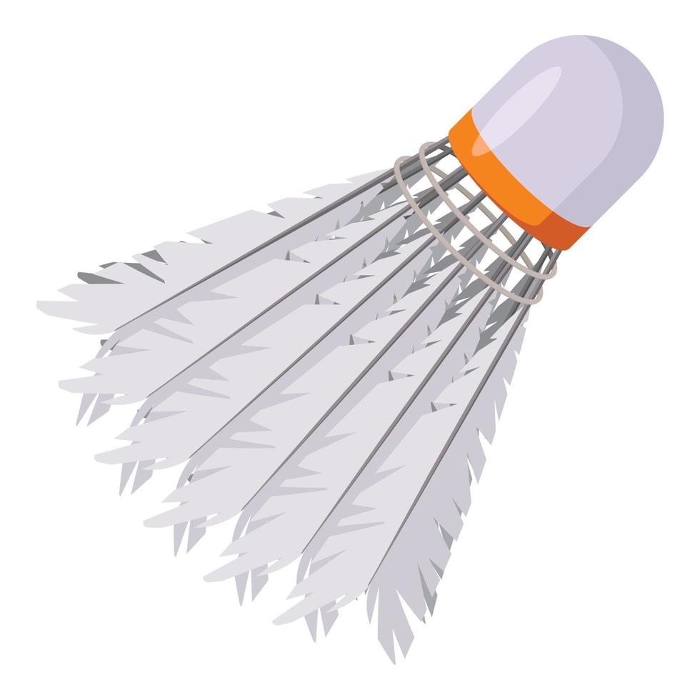 Game shuttlecock icon, cartoon style vector