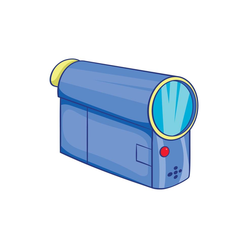 Camcorder icon in cartoon style vector