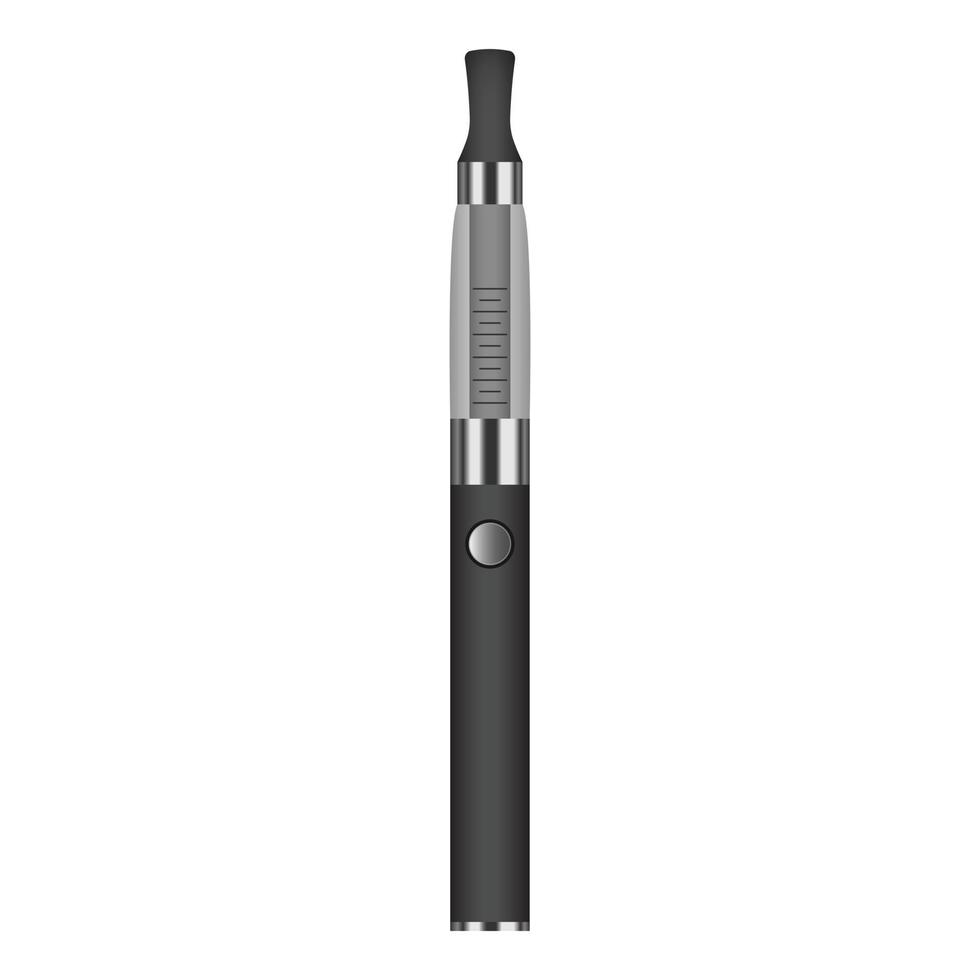 Smoke electronic cigarette icon, realistic style vector