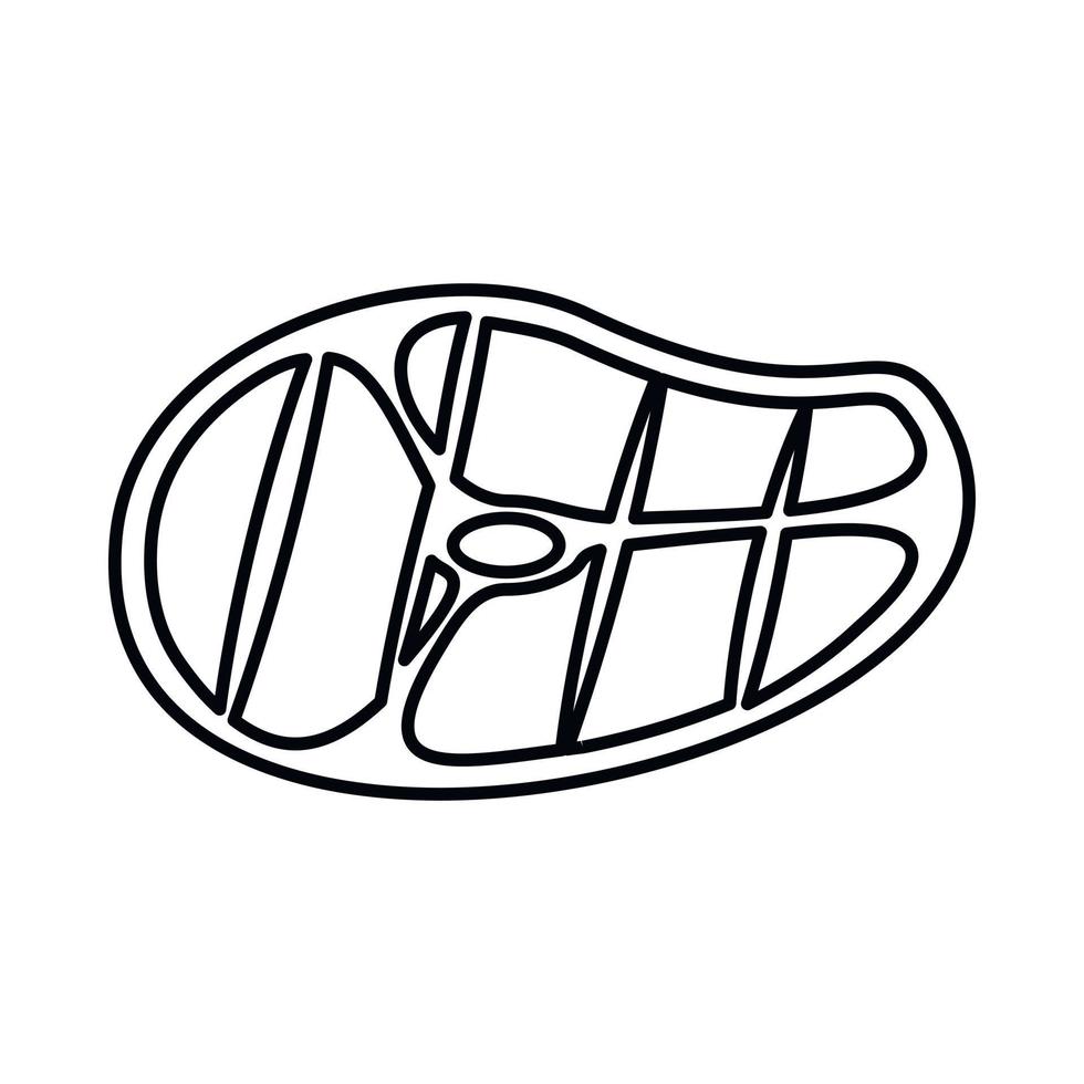 Steak Icon, outline style vector