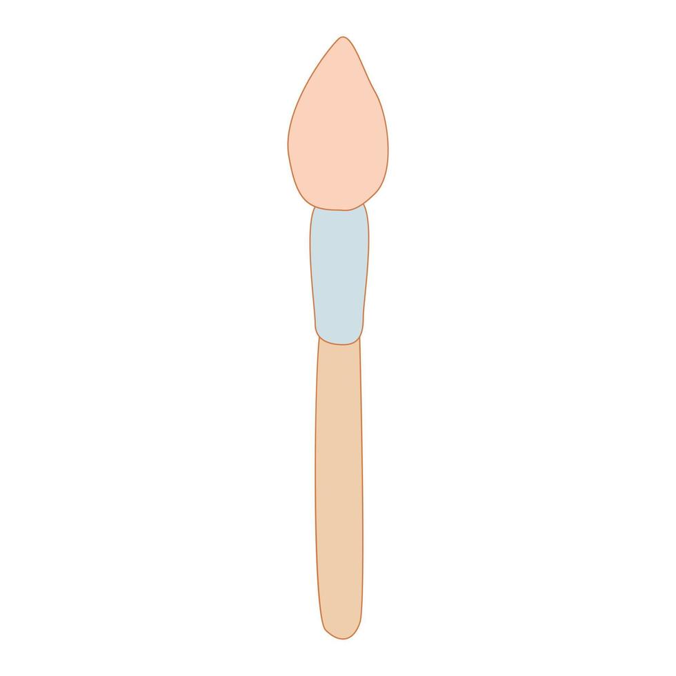 Sponge applicator for eyes icon, cartoon style vector
