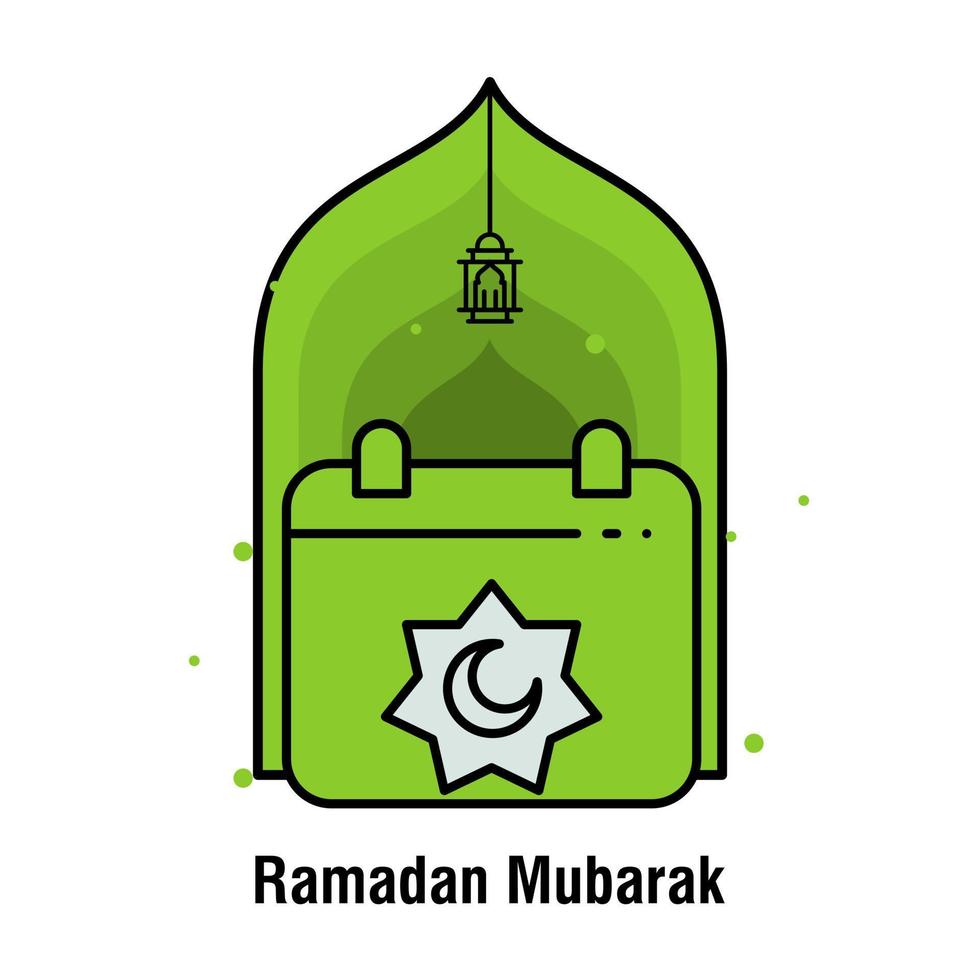 Ramadan Kareem concept banner vector illustration