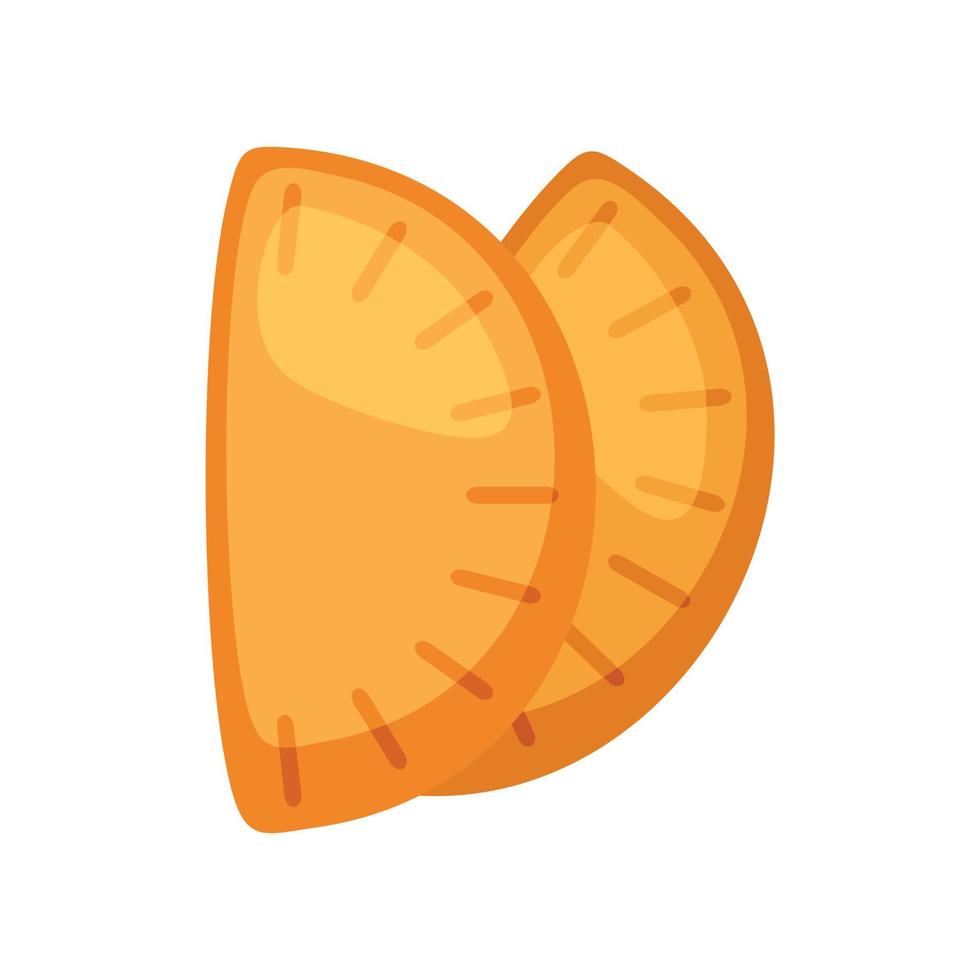 Mexican patty icon, flat style vector