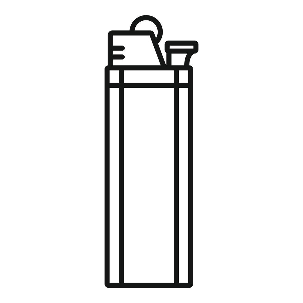 Cigarette lighter icon, outline style vector