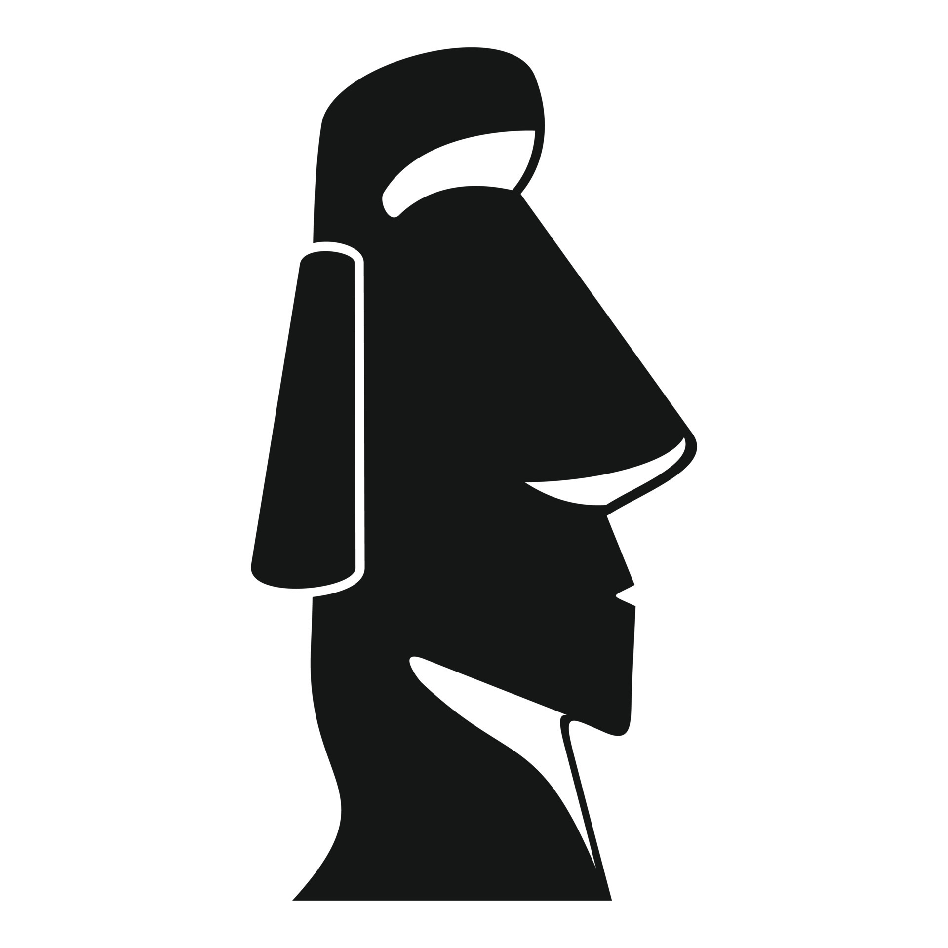 Easter island head icon, simple style 14613881 Vector Art at Vecteezy