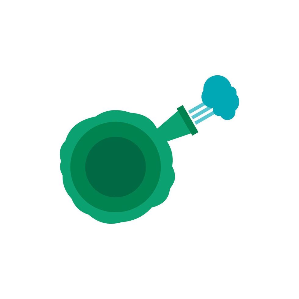 Whoopee cushion icon, flat style vector