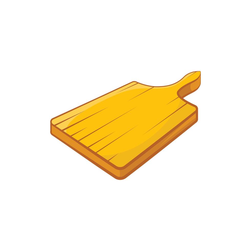 Cutting board icon in cartoon style vector