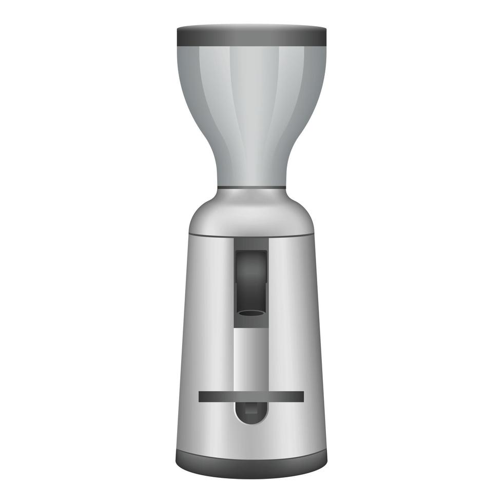 Coffee grinder icon, realistic style vector