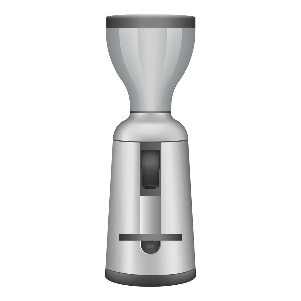 Coffee grinder icon, realistic style vector