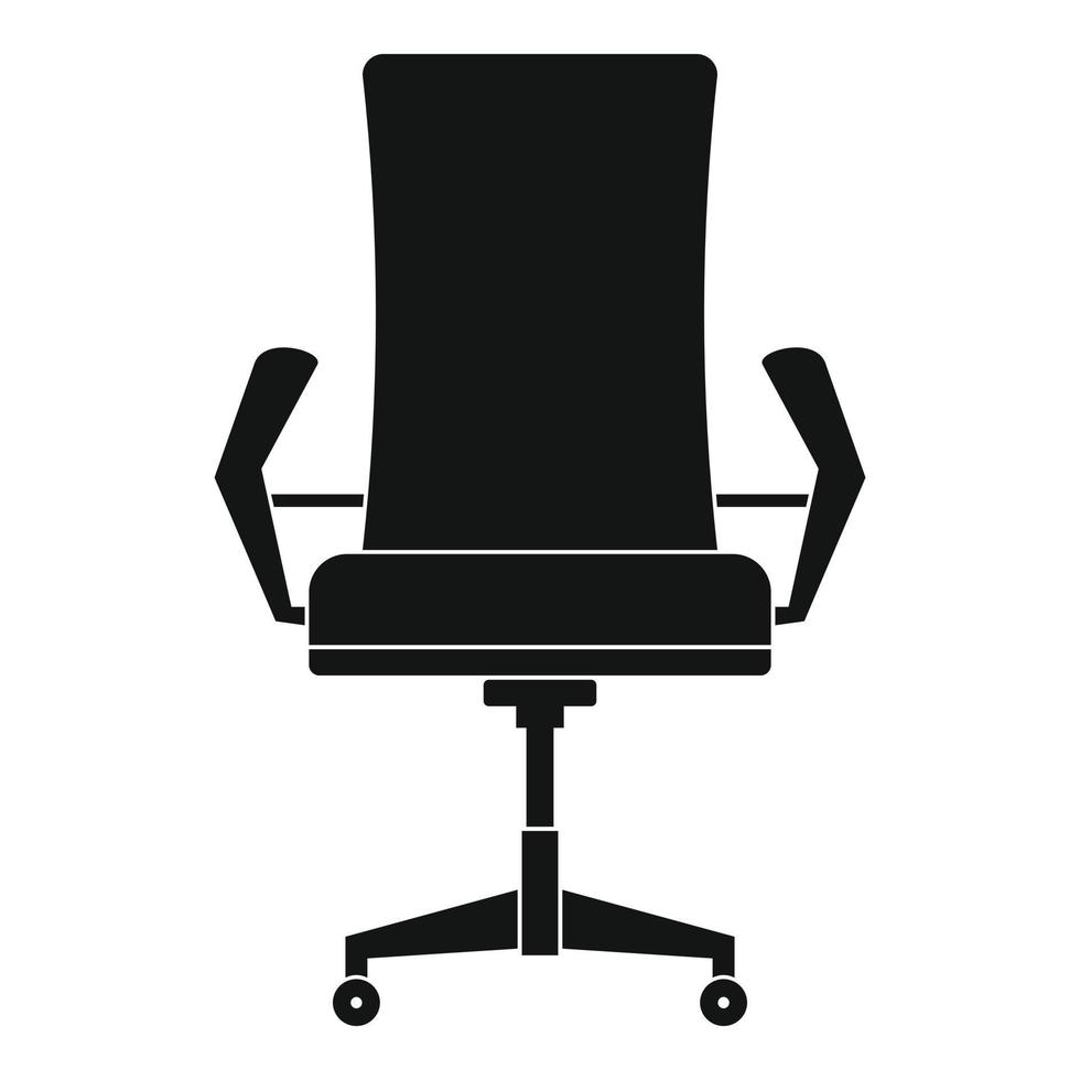 icono de silla cómoda, estilo simple. vector