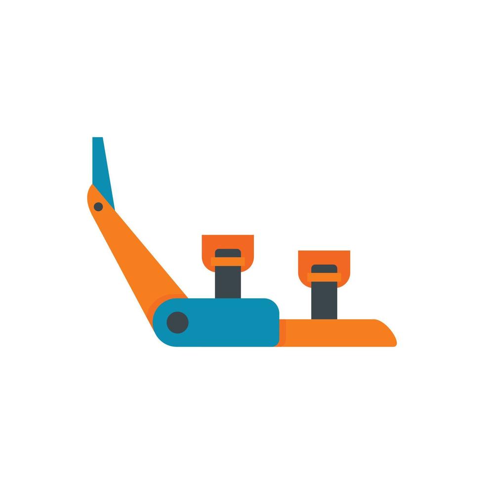 Hiking equipment icon, flat style vector