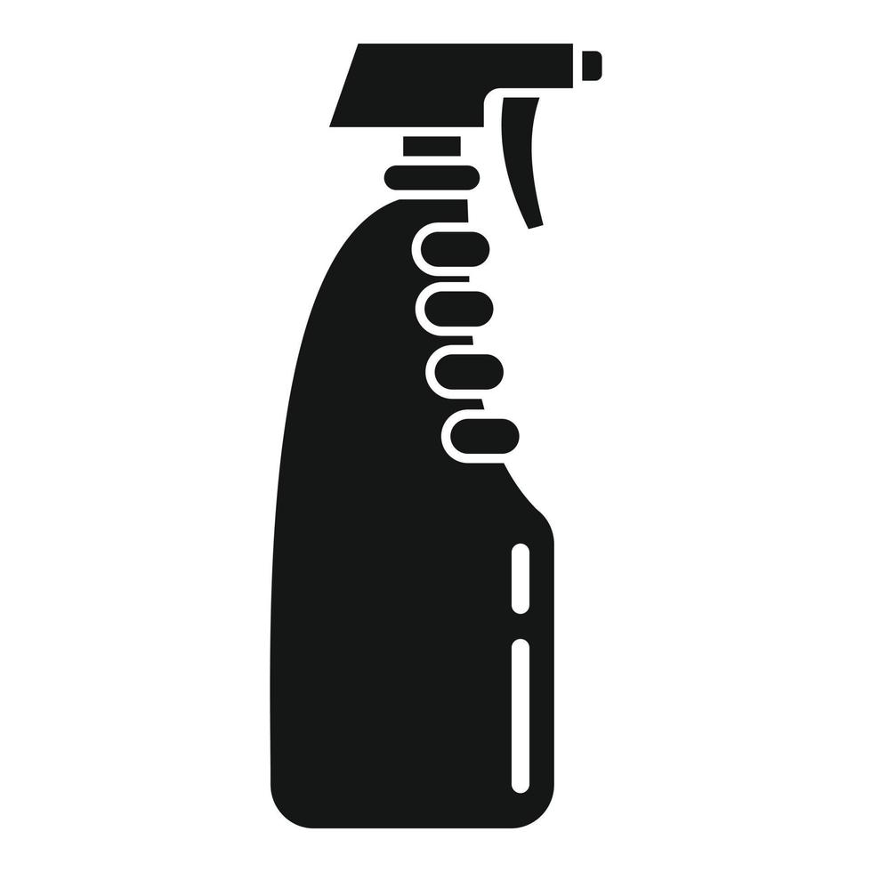 Domestic cleaner spray icon, simple style vector