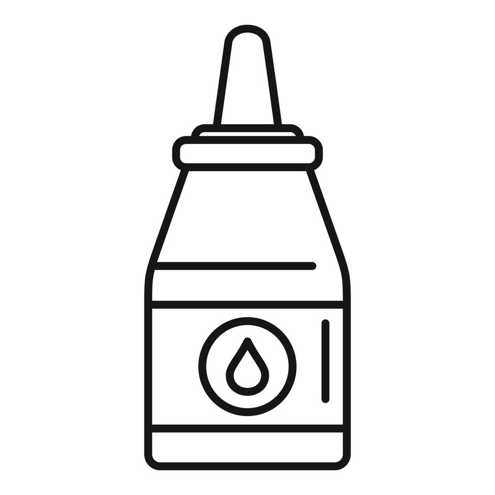 Tattoo ink icon, outline style vector